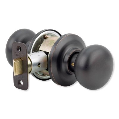 Yale Cambridge Passage Door Knob Set, Oil Rubbed Bronze